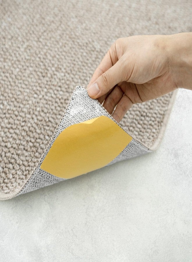 CvoMep Double Sided Rug Tape for Hardwood Floors, 4" x 4", 120 Tabs Per Pack, Heavy Duty Carpet Tape, No Residue, Anti-Slip Carpet Adhesive for Area Rugs, Stairs, Tiles - Image 2